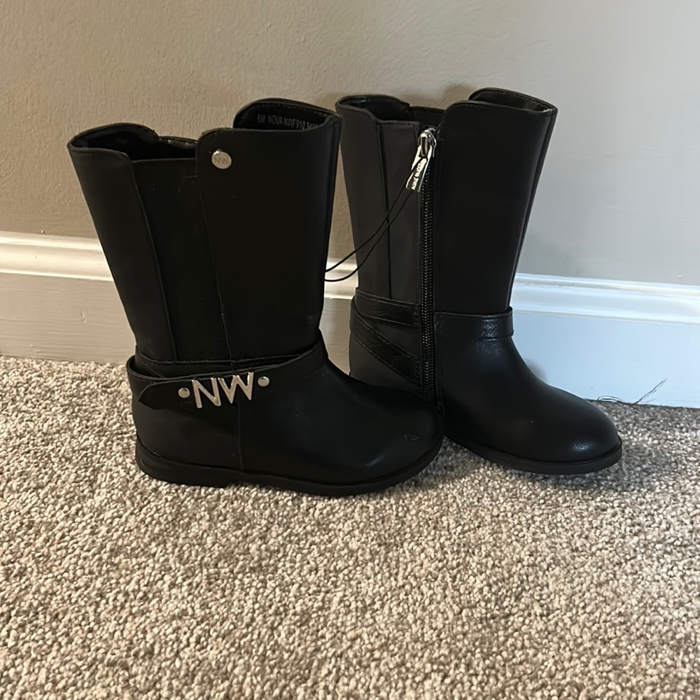 Toddler black boots